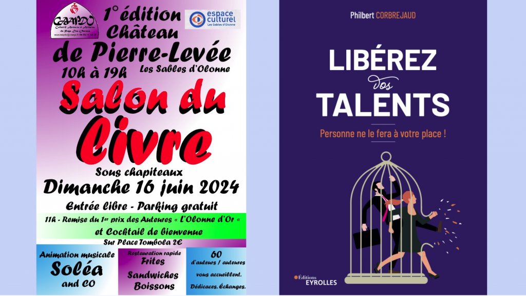 📚 Salon du Livre des Sables d'Olonne - 16 juin 2024 📚 - La Acteurs Locaux des Pays de Loire